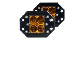 Heretic Studio Quattro Combo Amber Flush Mount Pair Pack