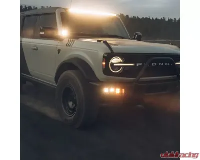 Heretic Studio Fog Light Kit Amber Combo Quattro Amber BA-2 Flood Ford Bronco 2021+ - 56061