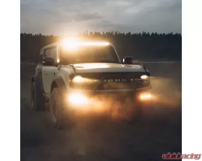 Heretic Studio Fog Light Kit Amber Combo Quattro Amber BA-2 Flood Ford Bronco 2021+ - 56061