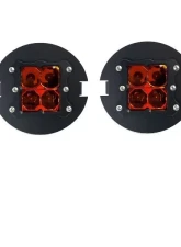 Heretic Studio Flood Amber Lens Series 1 Fog Light Kit Toyota | Ford 2005-2014                                     - 56067 - Image 6