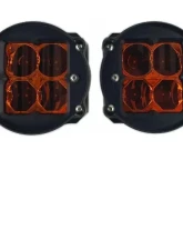 Heretic Studio Flood Amber Lens Series 2 Fog Light Kit Toyota 2010+                                     - 56071 - Image 3