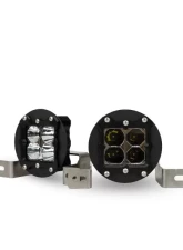 Heretic Studio Flood Clear Lens Series 4 Fog Light Kit Jeep Wrangler | Gladiator Sport 2018-2020                                     - 56078 - Image 2