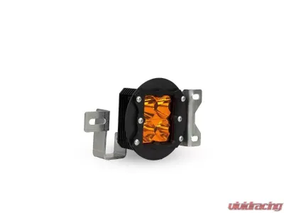 Heretic Studio Flood Amber Lens Series 5 Steel Bumper Fog Light Kit Jeep Wrangler | Gladiator Sport 2018-2020 - 56083