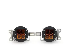 Heretic Studio Flood Amber Lens Series 4 Fog Light Kit Jeep Wrangler | Gladiator Sport 2018-2020
