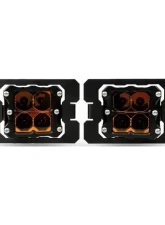 Heretic Studio Flood Amber Lens Series 8 Fog Light Kit Ford F-150 | F-250 2015-2020                                     - 56095 - Image 2