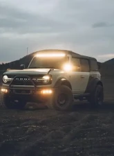 Heretic Studio Flood Amber 40" LED Light Bar Roof Mount Kit Ford Bronco 2021+                                     - 56116 - Image 6