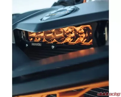 Heretic Studio Hood Scoop 6 Inch Light Bar Kit Clear Spot Can-Am - 60031
