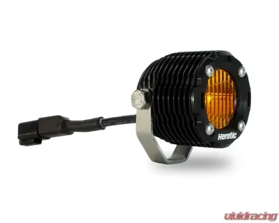 Heretic Studio BA-1R Amber LED Pod Light Flood Beam Pattern - 52010