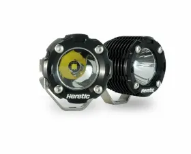 Heretic Studio BA-1R Clear LED Pod Light Pair Pack Spot Beam Pattern