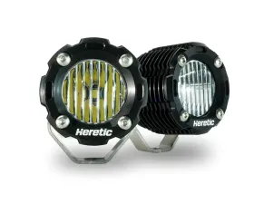 Heretic Studio BA-1R Clear LED Pod Light Pair Pack Flood Beam Pattern