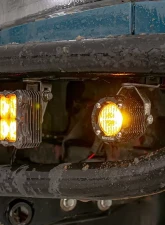 Heretic Studio BA-1R Amber LED Pod Light Pair Pack Flood Beam Pattern                                     - 52014 - Image 3