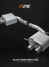 IPE SS Catback Exhaust System w/ Chrome Silver Tips Audi RS6 | RS7 C8 2019-2025                                     - 0AR61-NVN00-201 - Image 5