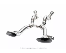 IPE SS Catback Exhaust System w/ Polished Silver Muffler Outlet Pipe McLaren 650S 2014-2017