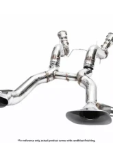 IPE SS Catback Exhaust System w/ Polished Silver Muffler Outlet Pipe McLaren 650S 2014-2017                                     - 0C650-NNN00-2 - Image 2