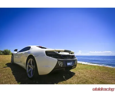 IPE SS Catback Exhaust System w/ Polished Silver Muffler Outlet Pipe McLaren 650S 2014-2017 - 0C650-NNN00-2