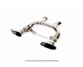 IPE Titanium Catback Exhaust System w/Polished Silver Muffler Outlet Pipe + Remote McLaren MP4-12C 2011-2014