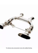 IPE Titanium Catback Exhaust System w/Polished Silver Muffler Outlet Pipe + Remote McLaren MP4-12C 2011-2014                                     - 0CMP4-NVN00-2 - Image 2