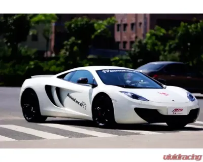 IPE Titanium Catback Exhaust System w/Polished Silver Muffler Outlet Pipe + Remote McLaren MP4-12C 2011-2014 - 0CMP4-NVN00-2