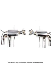 Ferrari F12 Berlinetta iPE SS Catback Exhaust System with Chrome Silver Tips 2012-2017                                     - 0F012-NVN00-4 - Image 2