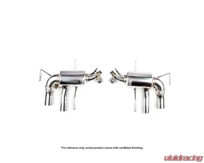 Ferrari F12 Berlinetta iPE SS Catback Exhaust System with Chrome Silver Tips 2012-2017 - 0F012-NVN00-4
