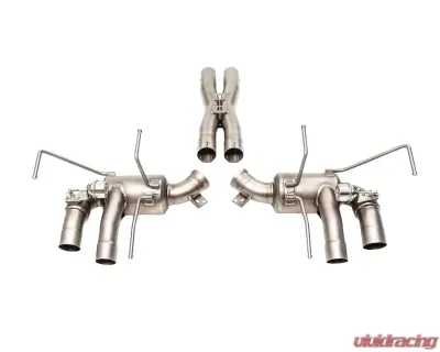 IPE Titanium Catback Exhaust System w/ Polished Silver Tips Ferrari F12 Berlinetta 2012-2017 - 0F012-TNVN00-4
