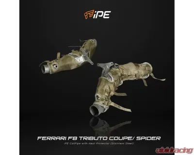 IPE SS Cat Downpipe Ferrari F8 Tributo | Spider 2020-2024 - 0F0F8-A0NO0-3