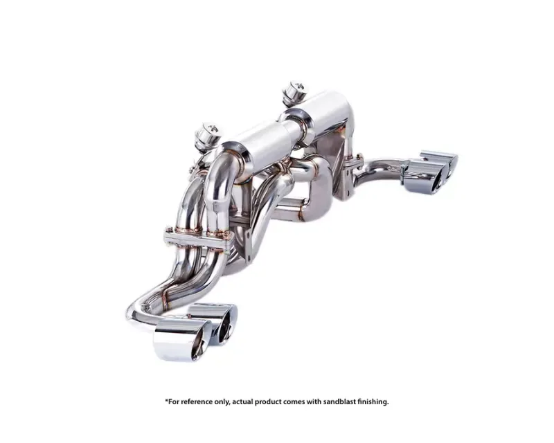 IPE SS Catback Exhaust System w/Chrome Silver Tips + Remote Ferrari 360 Modena | Spider 2000-2004 - 0F360-NVN00-4