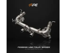 IPE SS Catback Exhaust System w/Dual Out Chrome Silver Tips Ferrari 458 Italia | 458 Spider 2010-2015