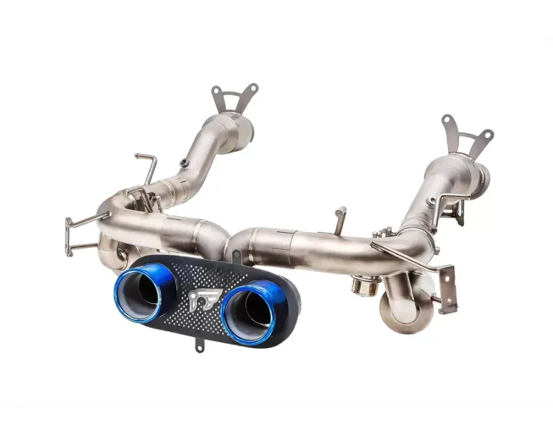 IPE Titanium Catback Exhaust System w/Dual Out Polished Silver Tips Ferrari 458 Italia | 458 Spider 2010-2015 - 0F458-TNVN00-5