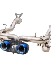 IPE Titanium Catback Exhaust System w/Dual Out Polished Silver Tips Ferrari 458 Italia | 458 Spider 2010-2015                                     - 0F458-TNVN00-5 - Image 2