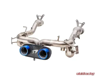 IPE Titanium Catback Exhaust System w/Dual Out Polished Silver Tips Ferrari 458 Italia | 458 Spider 2010-2015 - 0F458-TNVN00-5