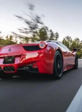 IPE Titanium Catback Exhaust System w/Dual Out Polished Silver Tips Ferrari 458 Italia | 458 Spider 2010-2015                                     - 0F458-TNVN00-5 - Image 2