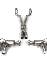 IPE Titanium Catback Exhaust System w/ Polished Silver Tips Ferrari GTC4 Lusso T 3.9L V8 2019-2020                                     - 0FG4T-TNVN00-4 - Image 2