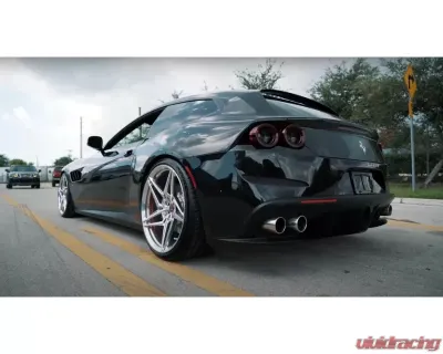IPE Titanium Catback Exhaust System w/ Polished Silver Tips Ferrari GTC4 Lusso T 3.9L V8 2019-2020 - 0FG4T-TNVN00-4