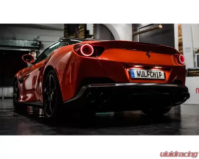 IPE SS Catback Exhaust System w/ Chrome Silver Tips Ferrari Portofino 2018-2023 - 0FPOR-NVN00-4