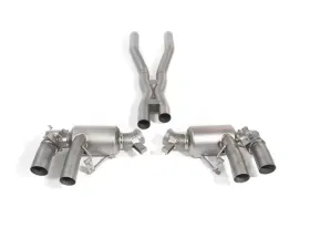 IPE Titanium Catback Exhaust System w/ Polished Silver Tips Ferrari Portofino 2018-2023