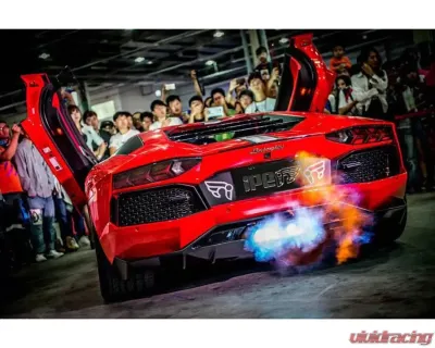 IPE Titanium Catback Exhaust System w/ Polished Lamborghini Aventador LP 700-4 2011-2016 - 0L700-TNVN00-2