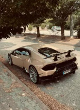IPE Titanium Catback Exhaust System w/Polished Silver Tips Lamborghini Huracan Performante LP640-4 2017-2019                                     - 0LHUP-NVN00-2 - Image 3