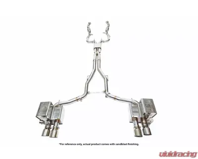 IPE SS Catback Exhaust System w/ Chrome Silver Tips Maserati Ghibli 3.0T V6 2013-2017 - 0MGH0-NVN00-2