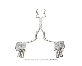 IPE SS Catback Exhaust System w/ Chrome Silver Tips Maserati Quattroporte 3.0T V6 2WD 2013-2017