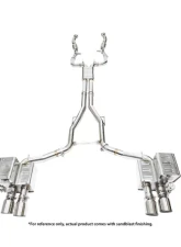 IPE SS Catback Exhaust System w/ Chrome Silver Tips Maserati Quattroporte 3.0T V6 2WD 2013-2017                                     - 0MQP6-NVN00-2 - Image 3