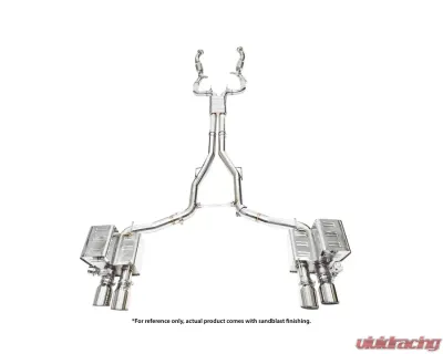 IPE SS Catback Exhaust System w/ Chrome Silver Tips Maserati Quattroporte 3.0T V6 2WD 2013-2017 - 0MQP6-NVN00-2