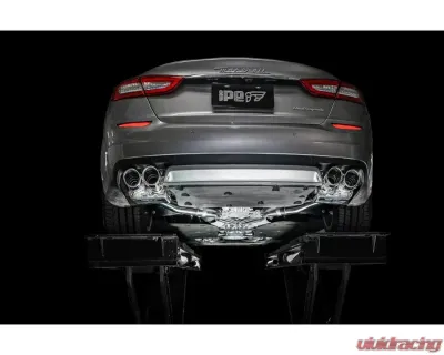 IPE SS Catback Exhaust System w/ Chrome Silver Tips Maserati Quattroporte 3.0T V6 2WD 2013-2017 - 0MQP6-NVN00-2