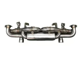 IPE Titanium Catback System w/Polished Silver Tips Porsche 718  Boxster | Cayman GTS 4.0 | Spyder 2020-2025