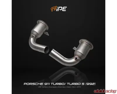 IPE SS Catted Downpipe OPF Version Porsche 992 Turbo | Turbo S 2020-2024 - 0P92FT-A0N00-302