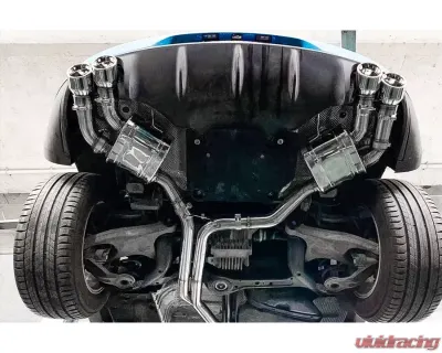 IPE SS Catback System w/Chrome Silver Tips Porsche 95B Macan 2.0 2019-2023 - 0P95BN-NVN00-4