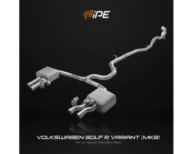 IPE SS Catback Exhaust System w/ Chrome Silver Tips Volkswagen Golf R MK8 2021-2025