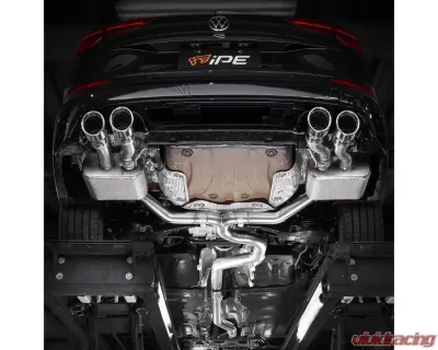 IPE SS Catback Exhaust System w/ Chrome Silver Tips Volkswagen Golf R MK8 2021-2025 - 0VM8R-NVN40-2