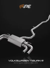 IPE SS Catback Exhaust System w/ Chrome Silver Tips Volkswagen Tiguan R 2021-2024                                     - 0VTGR0-NVNM0-2 - Image 3
