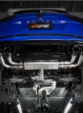 IPE SS Catback Exhaust System w/ Chrome Silver Tips Volkswagen Tiguan R 2021-2024                                     - 0VTGR0-NVNM0-2 - Image 3
